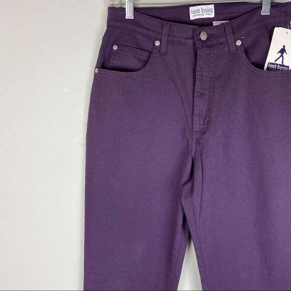 Nwt high waisted purple pants jeans French dressing plum - Picture 6 of 11